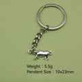 Zinc Alloy Minimalist Buffalo Keychain Bag Charm Gift view 2