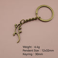 Metal Lizard Shape Keychain Reptile Bag Charm Gift view 2