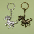 Metal Zebra Keychain Bag Charm – Antique Copper view 1