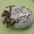 Metal Zebra Keychain Bag Charm – Antique Copper view 4