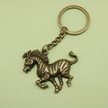 Metal Zebra Keychain Bag Charm – Antique Copper view 6