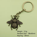 Zinc Alloy Bee Minimalist Keychain Bag Charm Gift view 2