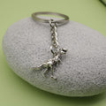 Metal Minimalist Dinosaur Keychain Bag Charm Gift for Kids view 4