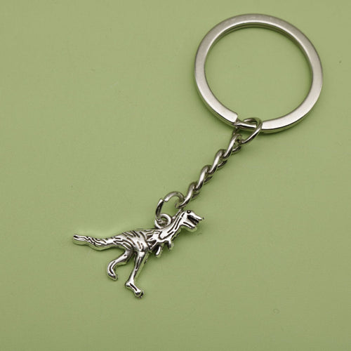 Metal Minimalist Dinosaur Keychain Bag Charm Gift for Kids