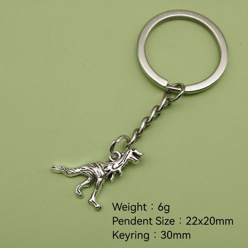 Metal Minimalist Dinosaur Keychain Bag Charm Gift for Kids