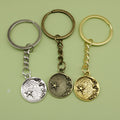 Zinc Alloy Planet Moon Star Keychain Bag Charm Gift view 1