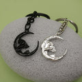 Zinc Alloy Skull Moon Keychain Bag Charm Gift Accessory view 4