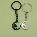Zinc Alloy Skull Moon Keychain Bag Charm Gift Accessory view 1