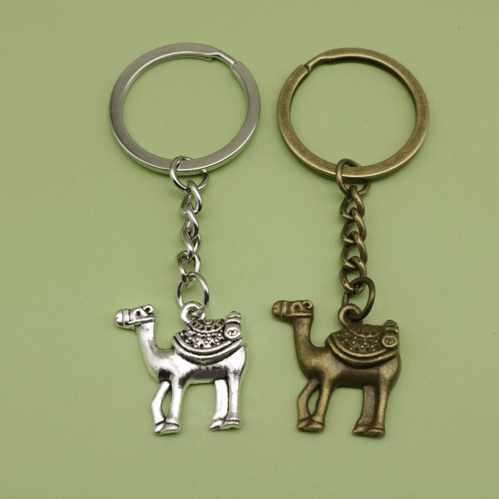 Metal Camel Keychain Minimalist Animal Bag Charm Gift