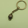 Zinc Alloy Simple Skull Keychain For Key Ring Gift view 6