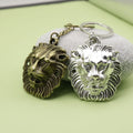 Metal Minimalist Lion Head Keychain Bag Charm Gift view 3