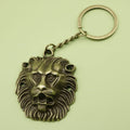 Metal Minimalist Lion Head Keychain Bag Charm Gift view 6