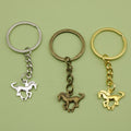 Zinc Alloy Horse Minimalist Keychain Bag Charm Gift view 1