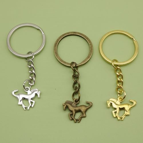 Zinc Alloy Horse Minimalist Keychain Bag Charm Gift