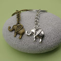 Zinc Alloy Minimalist Elephant Keychain Bag Charm Gift (6422) view 4
