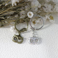 Zinc Alloy Vintage Owl Keychain Bag Charm Gift view 3