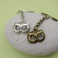 Zinc Alloy Vintage Owl Keychain Bag Charm Gift view 4
