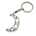 Metal Simple Crescent Moon Keychain Bag Charm Gift view 5