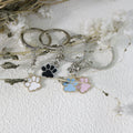 Metal Dog Paw Print Keychain Bag Charm Gift view 3