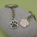 Metal Dog Paw Print Keychain Bag Charm Gift view 4