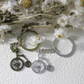 Zinc Alloy Bicycle Keychain Bag Charm Key Ring view 3