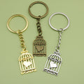 Metal Heart Birdcage Keychain Bag Charm Gift for Women view 1