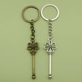 Zinc Alloy Flower Keychain For Bag Charm Gift view 1