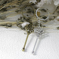 Zinc Alloy Flower Keychain For Bag Charm Gift view 3