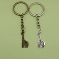Metal Giraffe Pendant Keychain For Bag Charm Gift view 1