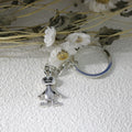 Metal Rabbit Keychain Bag Charm view 3