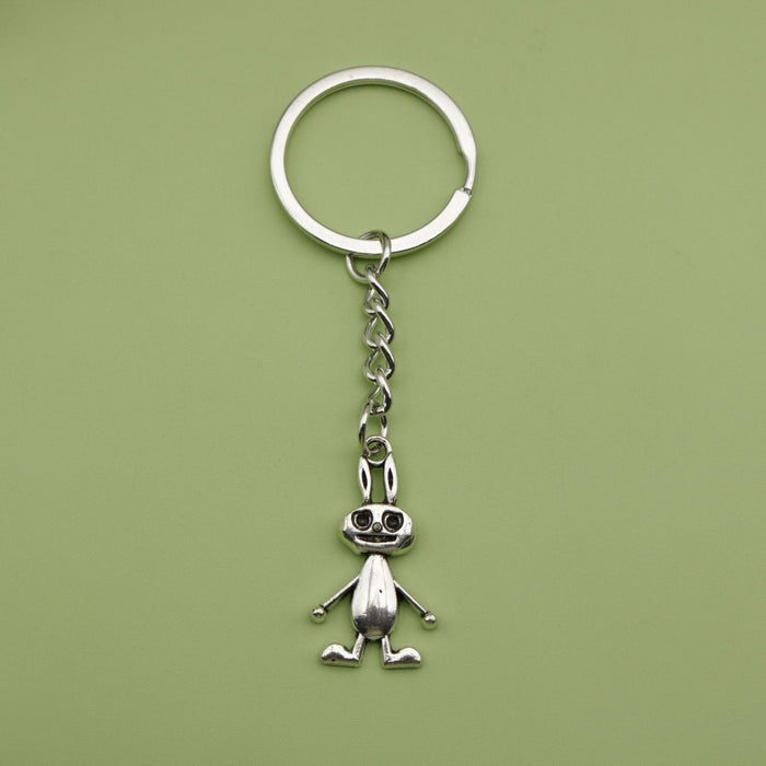 Metal Rabbit Keychain Bag Charm