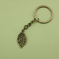 Zinc Alloy Simple Leaf Keychain Bag Charm Gift view 6