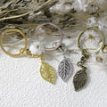 Zinc Alloy Simple Leaf Keychain Bag Charm Gift view 3