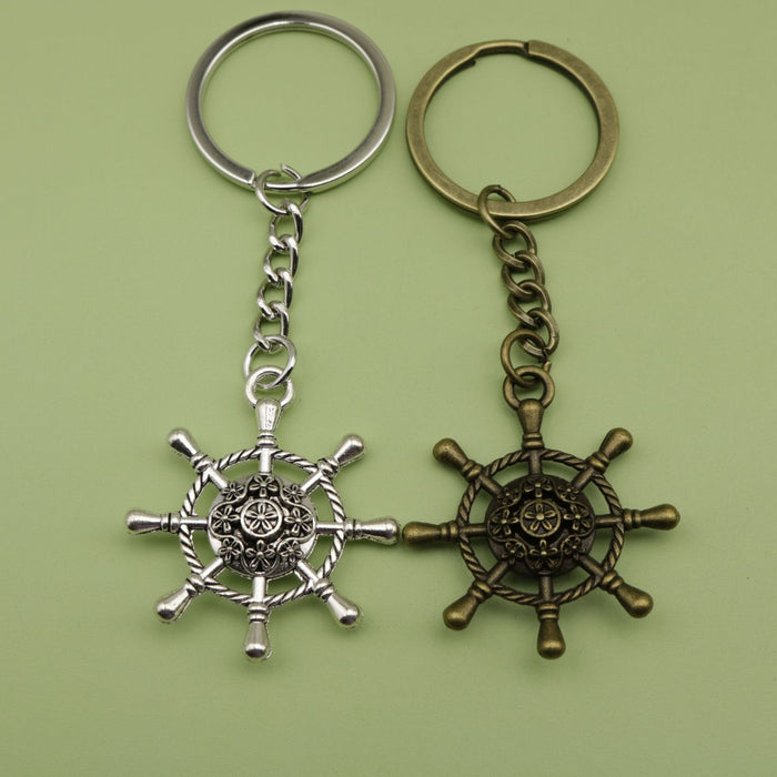 Metal Paddle Keychain Key Ring Bag Charm Gift