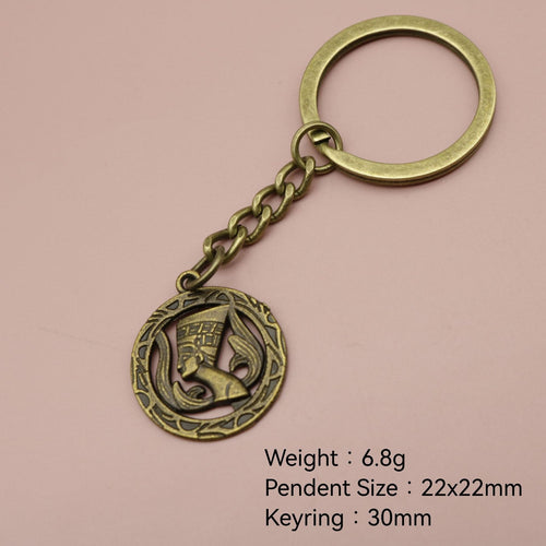Zinc Alloy Pharaoh Keychain Egyptian Style Bag Charm Gift