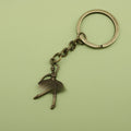Metal Minimal Ballet Girl Keychain Bag Charm Gift view 6