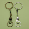 Zinc Alloy Light Bulb Keychain Creative Bag Charm Gift view 1