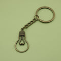 Zinc Alloy Light Bulb Keychain Creative Bag Charm Gift view 6