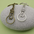 Zinc Alloy Light Bulb Keychain Creative Bag Charm Gift view 4