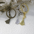 Metal Christmas Tree Keychain Gift view 3