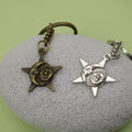 Metal Star Moon Sun Keychain Bag Charm Gift view 4