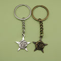 Metal Star Moon Sun Keychain Bag Charm Gift view 1