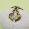 Zinc Alloy Heart I Love You Keychain Romantic Gift view 4