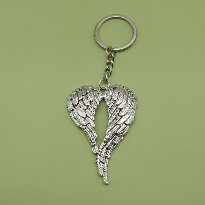 Zinc Alloy Minimalist Wing Keychain For Angel Bag Charm