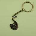 Zinc Alloy Simple Peacock Keychain For Bag Charm Gift view 6