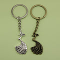 Zinc Alloy Simple Peacock Keychain For Bag Charm Gift view 1