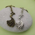 Zinc Alloy Simple Peacock Keychain For Bag Charm Gift view 4