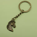 Zinc Alloy Minimalist Horse Head Keychain Bag Charm Gift view 6