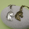 Zinc Alloy Minimalist Horse Head Keychain Bag Charm Gift view 4