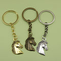 Zinc Alloy Minimalist Horse Head Keychain Bag Charm Gift view 1